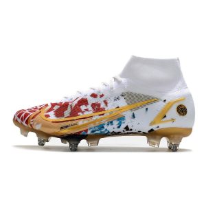 Nike Mercurial Superfly Elite SG PRO AC Bílý Červené Zlato